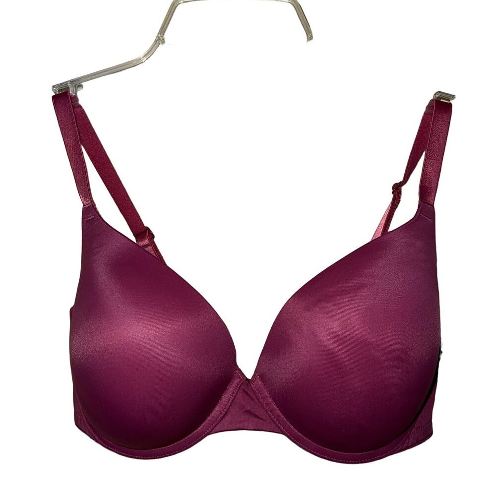 Victoria's Secret PINK Bra 36D Wear Everywhere Push-up Padded Smoothing Rose